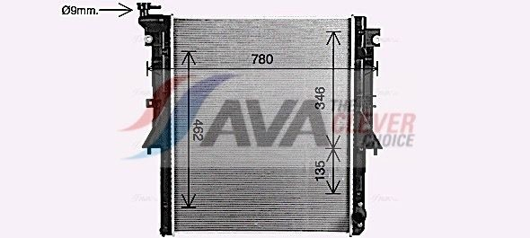 Купити MT2281 AVA Радіатор двигуна